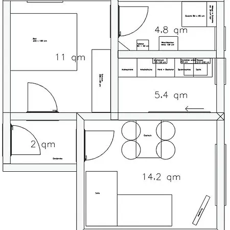 50 Qm Ferienwohnung Fuer 3 Personen, Monteure Oder Geschaeftsreisende, 400 M Bis Lokschuppen, Smart-Tv, Wlan, Lidl Fusslaeufig Erreichbar Bielefeld